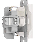 Socket outlet w. safety shutter, cage clamps, 1 pcs, white