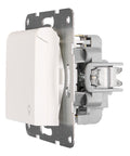 Socket outlet w. safety shutter, cage clamps, 1 pcs, white