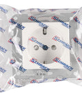 Socket outlet w. safety shutter, cage clamps, 1 pcs, white