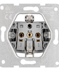 Socket outlet, cage clamps, 1 pcs, white