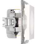 Socket outlet, cage clamps, 1 pcs, white