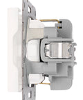 Socket outlet w. safety shutter, cage clamps, 1 pcs, white