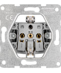 Socket outlet, flap cover, cage clamps, 1 pcs, white