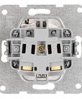 Socket outlet, flap cover, cage clamps, 1 pcs, white