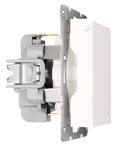 Socket outlet, flap cover, cage clamps, 1 pcs, white