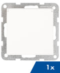 Socket outlet, flap cover, cage clamps, 1 pcs, white