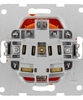 Socket outlet with safety shutter, cage clamps, ZSV, orange