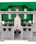 Socket outlet with safety shutter, cage clamps, SV, green