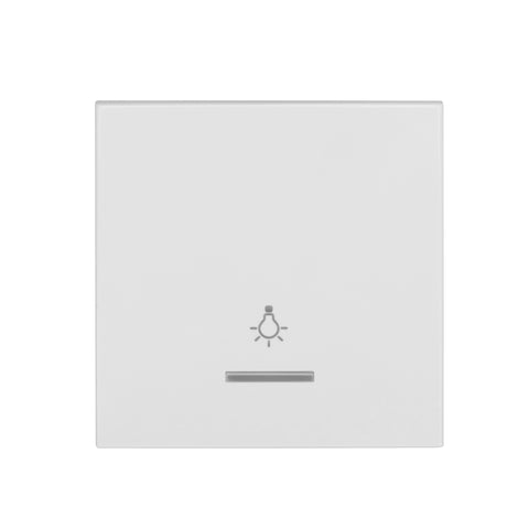 Clapetă cu indic. luminos transp. şi simbol LAMPĂ, alb