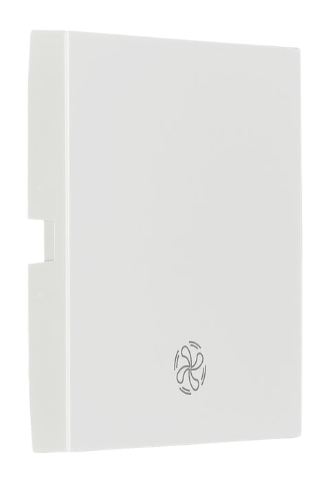 Clapetă cu simbol ventilator, alb, S 55