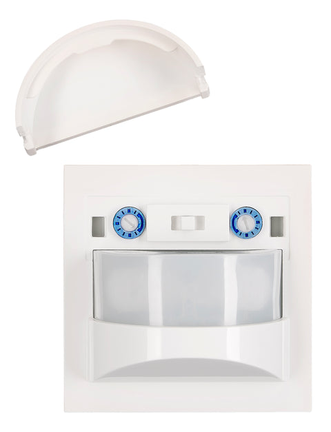 Mască senzor mișcare Master 180°, 8m, (I/Auto/0) 3 fire, alb