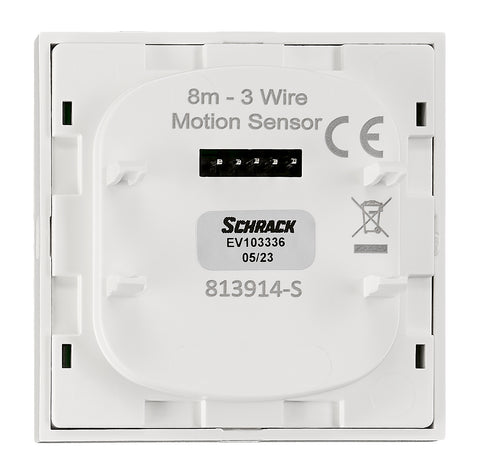 Mască senzor mișcare Slave 180°, 8m, 3 fire, albă