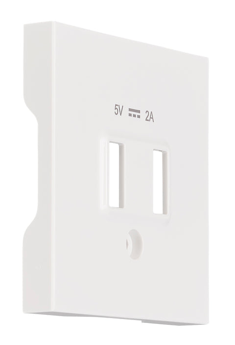 Mască frontală încărcare USB, albă