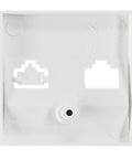 Mască pentru priză 1xRJ45 TOOLLESS LINE, alb