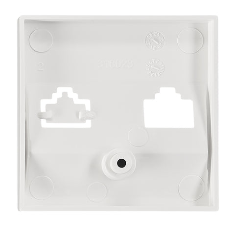 Mască pentru priză 1xRJ45 TOOLLESS LINE, alb