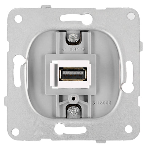 USB coupling insert, with Keystone
