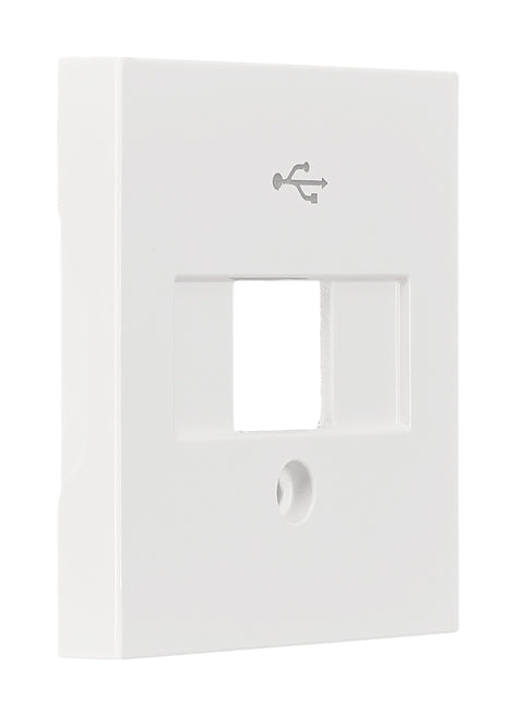 Mască Priză USB, albă