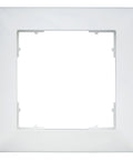 Ramă pentru 1 aparat cu dimensiuni de 55x55mm, albă