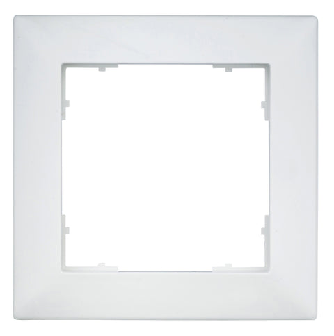 Ramă pentru 1 aparat cu dimensiuni de 55x55mm, albă
