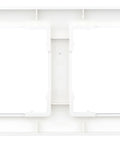 Ramă pentru 2 aparate cu dimensiuni de 55x55mm, albă