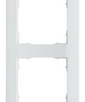 Ramă pentru 2 aparate cu dimensiuni de 55x55mm, albă