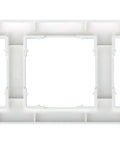 Ramă pentru 3 aparate cu dimensiuni de 55x55mm, albă