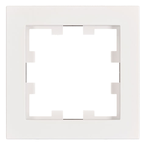 Ramă 1 aparat, Design CUBIC, alb