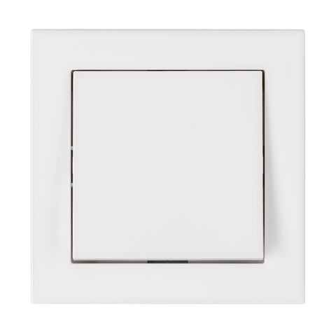 Buton cu 1ND, complet, alb, conexiune elastică