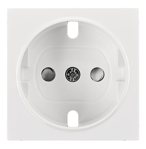 Socket cover with safety shutter, VISIO S 50, white
