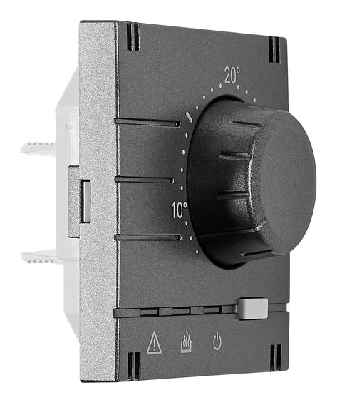 Placă frontală pt. termostat EV103009, analogic, antracit