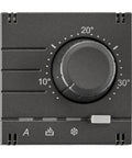 Placă frontală termostat încălzire/răcire, analog, antracit