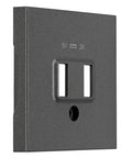 Mască frontală încărcare USB, antracit