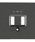 Mască frontală încărcare USB, antracit