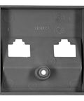 Mască pentru priză 2xRJ45 TOOLLESS LINE, antracit