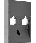 Mască pentru priză 2xRJ45 TOOLLESS LINE, antracit