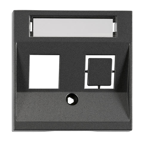Mască 1*RJ45 ToollessLine, antracit