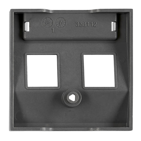 Mască 2*RJ45 ToollessLine, antracit