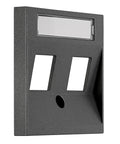Mască 2*RJ45 ToollessLine, antracit