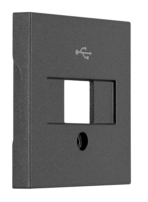 Mască Priză USB, antracit, antracit
