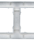 Ramă pentru 2 aparate cu dimensiuni de 55x55mm, antracit