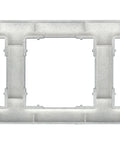Ramă pentru 3 aparate cu dimensiuni de 55x55mm, antracit