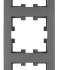 Ramă 3 aparate, Design CUBIC, antracit