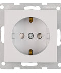 Insert priză, contacte de protecție, protecție IP2XC, argint