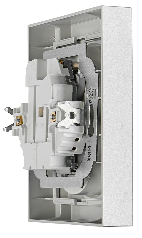 Priză dublă completă cu Pin PE, 2xPE, 1 priză rotită 45°, ar