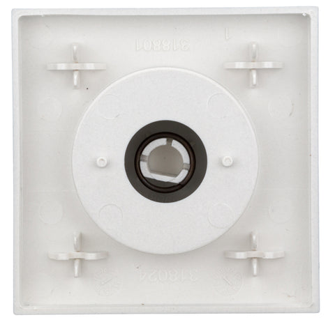 Placă frontală dimmer cu buton rotativ, argintiu