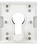 Placă frontală pentru întrerupător cu cheie, argintiu