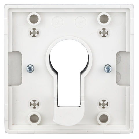 Placă frontală pentru întrerupător cu cheie, argintiu