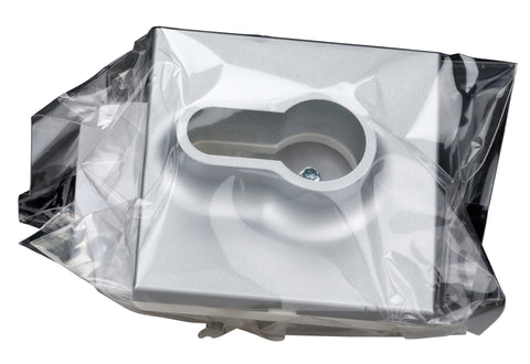 Placă frontală pentru întrerupător cu cheie, argintiu