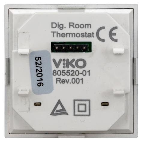 Placă frontală pt. termostat EV103009, digital, argintiu