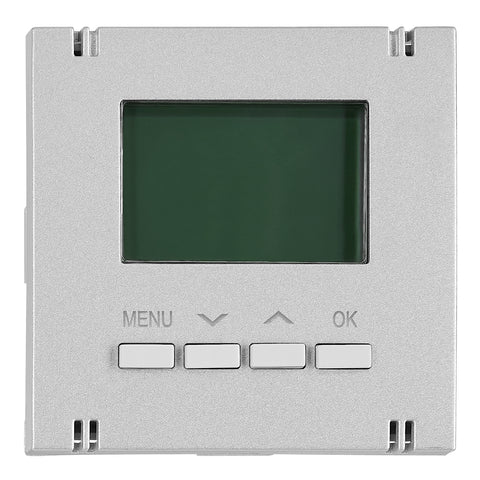 Interfață pentru termostat digital, încălzire, argintie